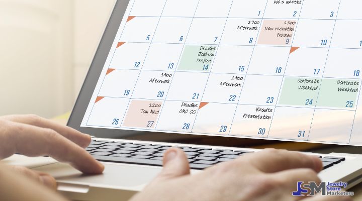 Digital content calendar for social media scheduling